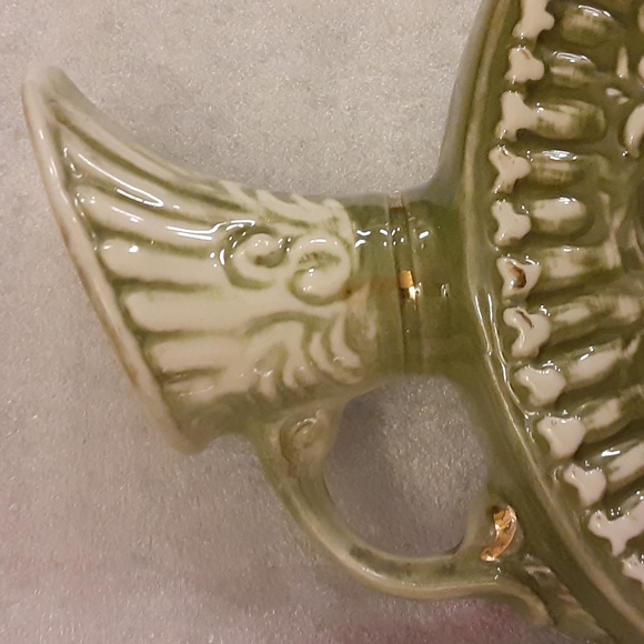 Jim Bean Distillery Regal China Yellow Roses Grn Vintage Whiskey Decanter 12" - Picture 10 of 14